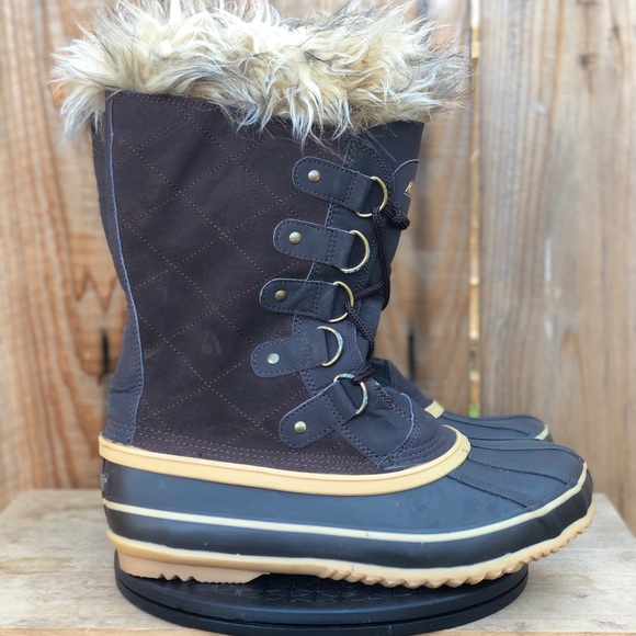 Khombu Shoes - Khombu Izzie Women's Suede Winter Duck Boots Fur Wool Lined Size 9 BW1646
